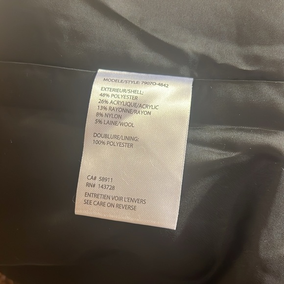 Tribal Duster Coat - Mocha - XL - Wool Blend - Picture 16 of 16